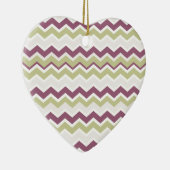 monogram Chevron Brick Keramisch Ornament (Rechts)