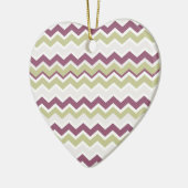 monogram Chevron Brick Keramisch Ornament (Links)