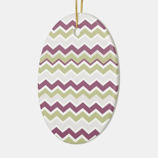 monogram Chevron Brick Keramisch Ornament (Links)