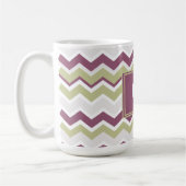 monogram Chevron Brick Koffiemok (Links)