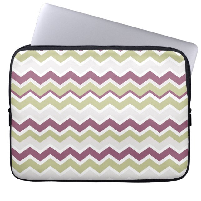 monogram Chevron Brick Laptop Sleeve (Voorkant)
