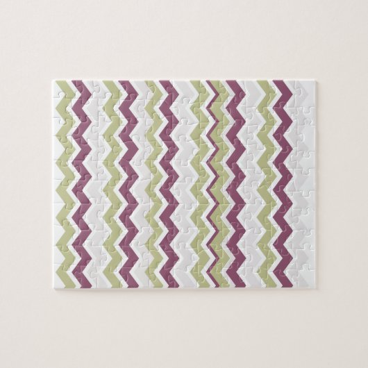 monogram Chevron Brick Legpuzzel (Horizontaal)