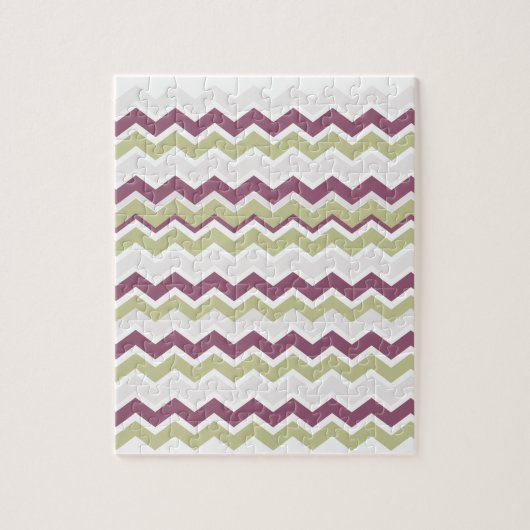 monogram Chevron Brick Legpuzzel (Verticaal)