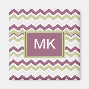 monogram Chevron Brick Magneet