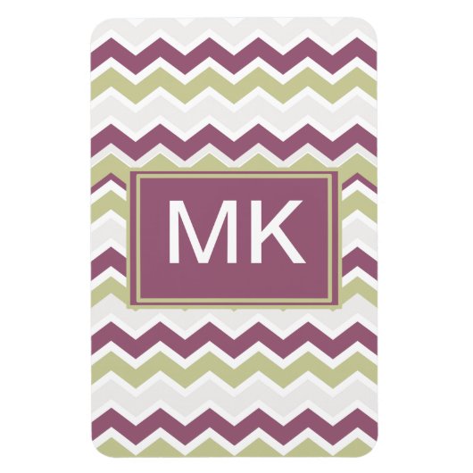 monogram Chevron Brick Magneet (Verticaal)