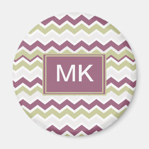 monogram Chevron Brick Magneet