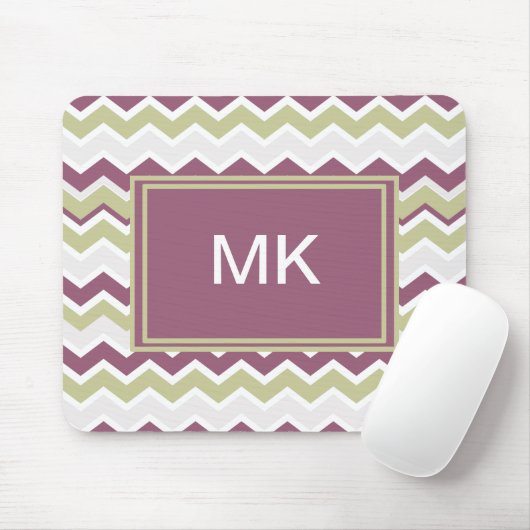 monogram Chevron Brick Muismat (Met muis)