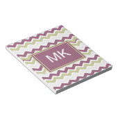 monogram Chevron Brick Notitieblok (Schuin)
