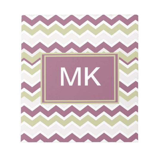 monogram Chevron Brick Notitieblok (Voorkant)