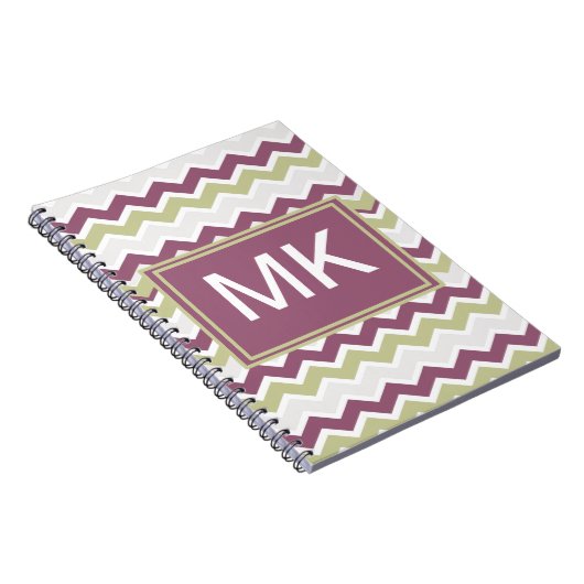 monogram Chevron Brick Notitieboek (Rechterzijde)