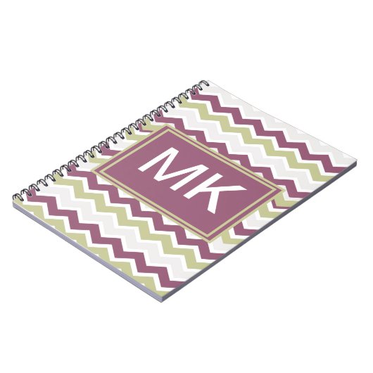 monogram Chevron Brick Notitieboek (Linkerzijde)