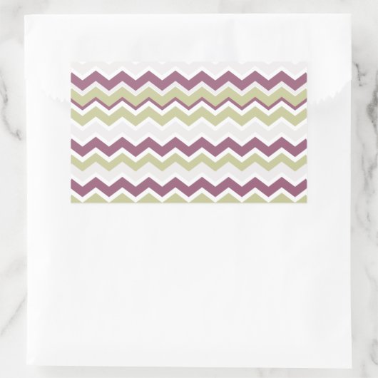 monogram Chevron Brick Rechthoekige Sticker (Tas)