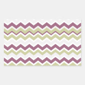monogram Chevron Brick Rechthoekige Sticker (Voorkant)