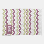 monogram Chevron Brick Theedoek (Horizontaal)