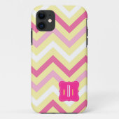 Monogram Chevron Design Phone Case (Achterkant)