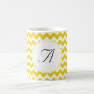 Monogram Chevron Initialen Koffiemok
