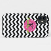 Monogram Chevron Zigzag Volleyball iPhone 5 Hoesje (Achterkant (horizontaal))