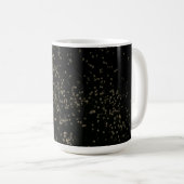 Monogram Chic Gold Confetti Koffiemok (Voorkant rechts)