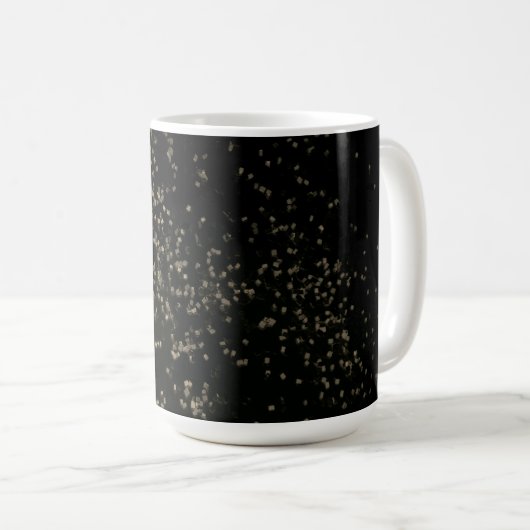 Monogram Chic Gold Confetti Koffiemok (Voorkant rechts)