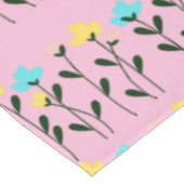 Monogram chic grijs bloemmotief tafelkleed (Gekanteld)