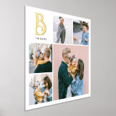 Monogram Chic Multi Photo White Folie Afdrukken (Laagn)