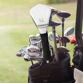 Monogram Chic Retro Stripes Golfheadcover