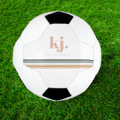 Monogram Chic Retro Stripes Voetbal