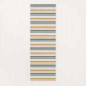 Monogram Chic Retro Stripes Yogamat (Achterkant)