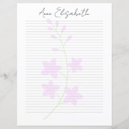 Monogram Chic Script Naam Briefpapier
