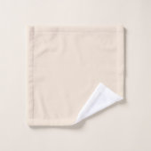 Monogram chique beige bad handdoek (Wasdoekje)