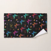 Monogram chique Fancy vlinderpatroon Bad Handdoek (Handdoek)