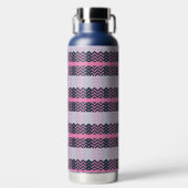 Monogram chique groovy waterfles (Voorkant)