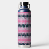 Monogram chique groovy waterfles (Achterkant)
