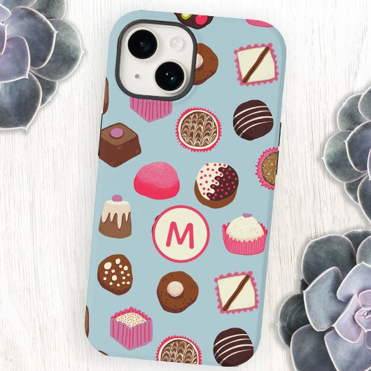 Monogram Chocolade Snoep iPhone Hoesje