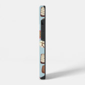 Monogram Chocolade Snoep iPhone Hoesje (Linkerkant)