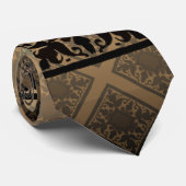  monogram (chocolade) stropdas (Opgerold)