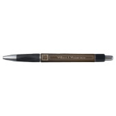 Monogram chocoladeleer pen (Voorkant)