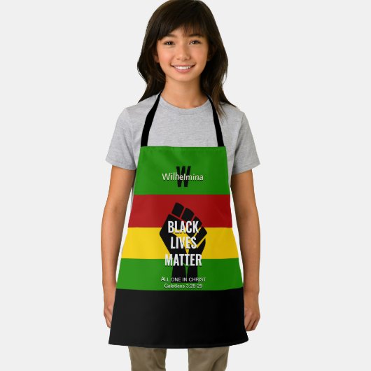 Monogram Christelijk | BLACK LIVES MATTER Schort (Insitu)