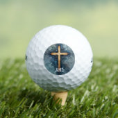 Monogram Christelijk Kruis Kruisbeeld Golfballen (Insitu Shirt)