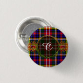 Monogram Christie Tartan Ronde Button 3,2 Cm (Voorkant /achterkant)
