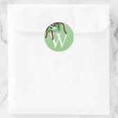 Monogram Christmas Envelope Seal Sticker (Tas)