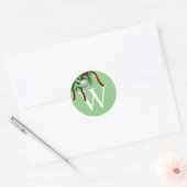 Monogram Christmas Envelope Seal Sticker (Envelop)