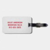 Monogram Christmas Squad Family Bagagelabel (Achterkant horizontaal)