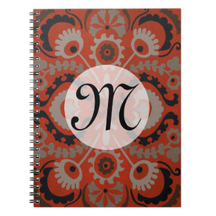 Monogram   Cinnabar Suzani I Notitieboek