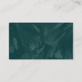 Monogram Circle Cross - Donkergroen geborstelde te Visitekaartje (Achterkant)