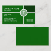 Monogram Circle Cross - Shades of Grass Green Visitekaartje (Voorkant / Achterkant)