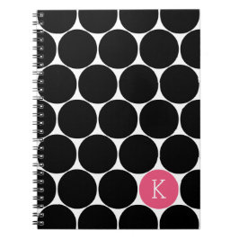 Monogram Circle Custom Notitieboek