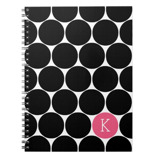 Monogram Circle Custom Notitieboek (Voorkant)