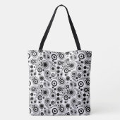 Monogram Circle Pisley-ontwerp Tote Bag (Achterkant)