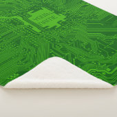 Monogram Circuit Board Technology Electronics Chip Sherpa Deken (3/4)